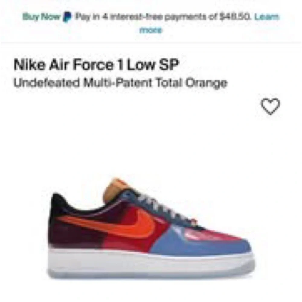 Nike Air Force 1 undefeated size 10.5 - Picture 7 of 7